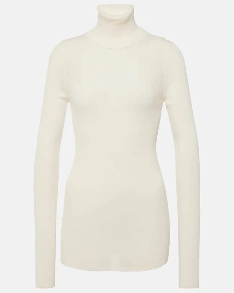 TOD'S Longsleeve aus Rippstrick Weiß