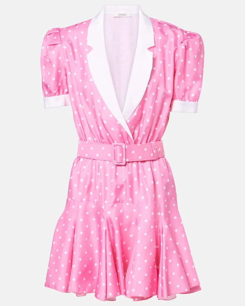 Rodarte Minikleid aus Seiden-Twill Rosa
