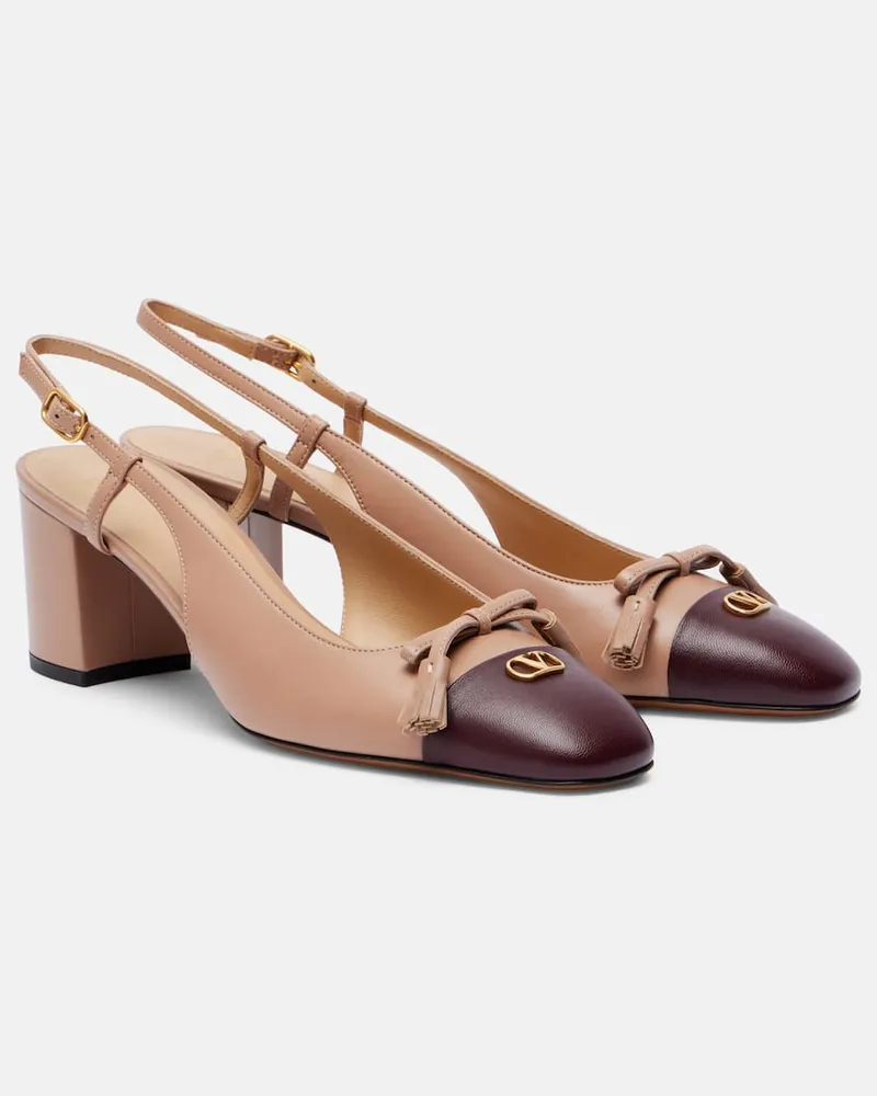 Valentino Garavani Slingback-Pumps Valet Du Roi 60 aus Leder Rosa