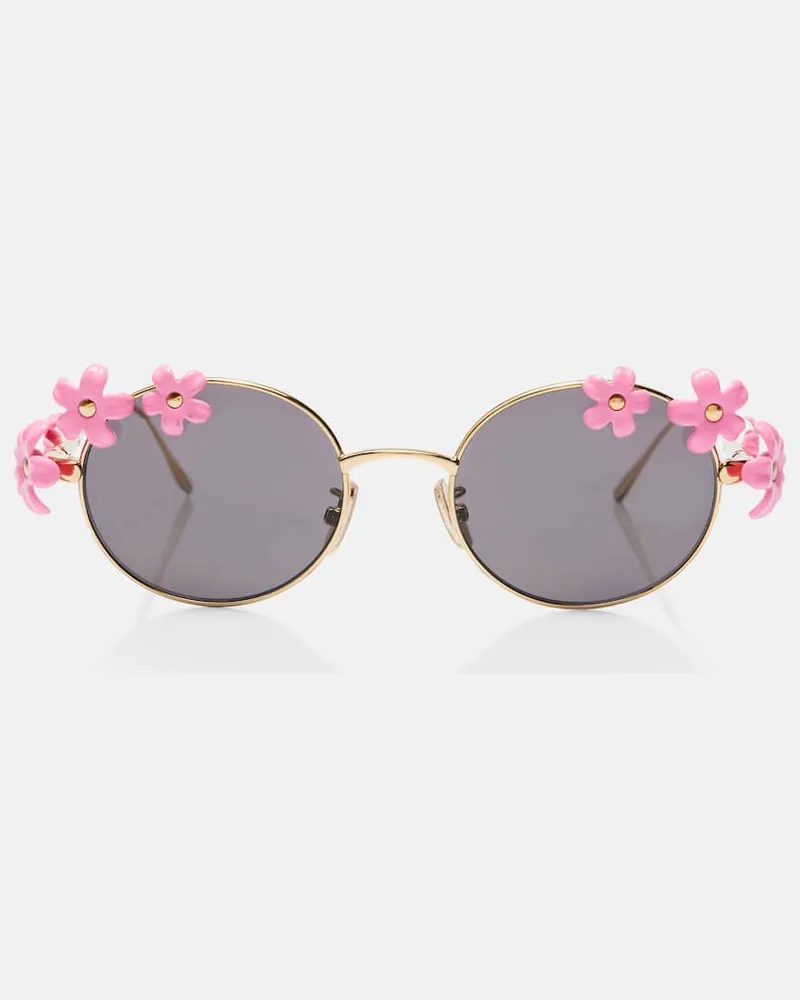 Loewe Ovale Sonnenbrille Grau