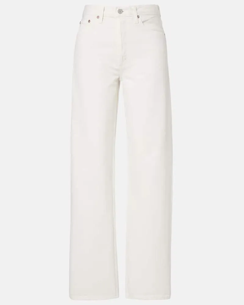 AGOLDE Wide-Leg Jeans Arc Weiß