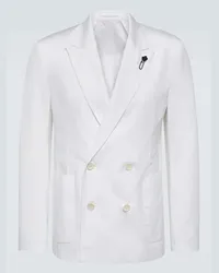 LARDINI Blazer aus Baumwolle Weiss