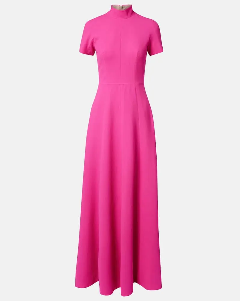 EMILIA WICKSTEAD Robe Malinda aus Woll-Crêpe Rosa