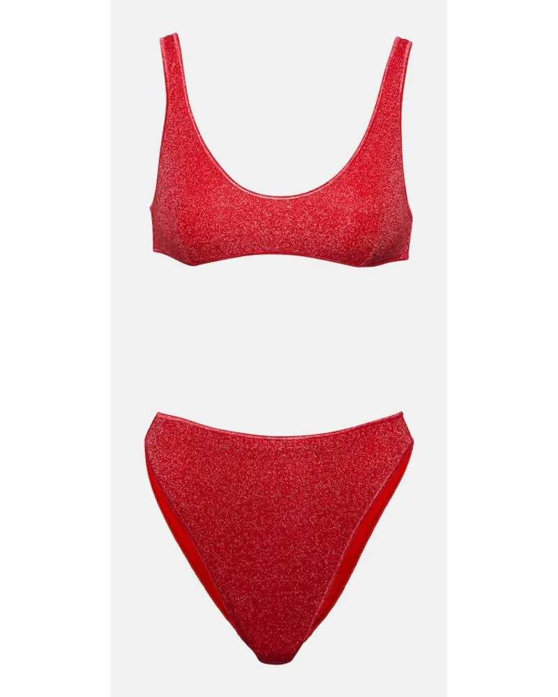 Oséree Oseree Bikini aus Lame Rot