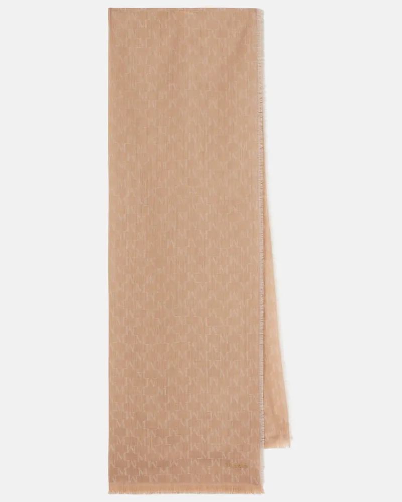 Max Mara Schal aus Schurwolle Beige