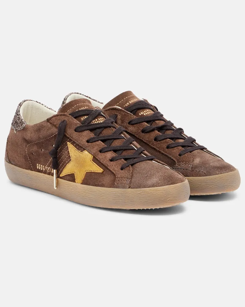 Golden Goose Sneakers Super-Star aus Veloursleder Braun
