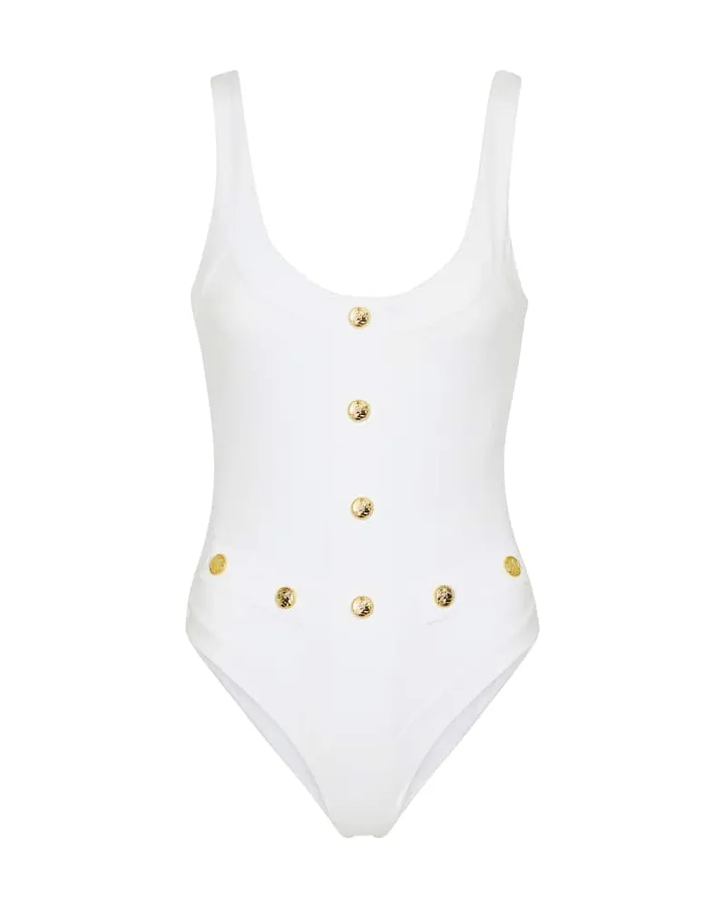 Caroline Constas Badeanzug Sailor Weiß