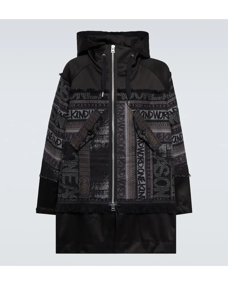 Sacai X Eric Haze Jacke aus Jacquard Multicolor