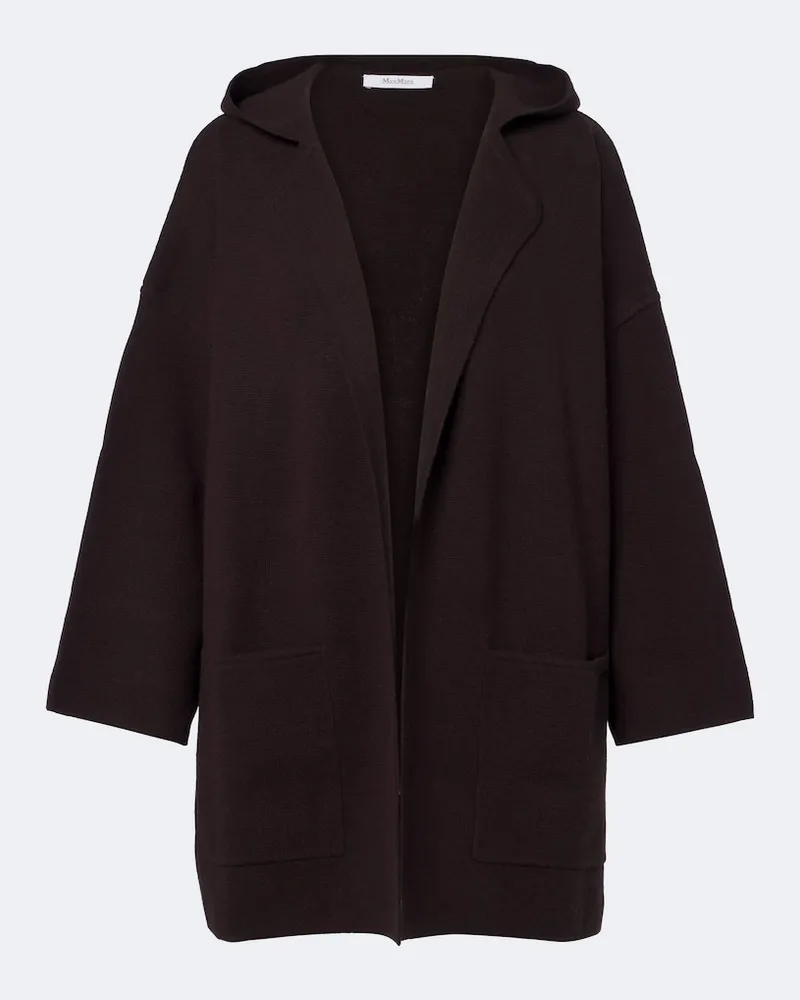 Max Mara Cardigan aus Wolle und Kaschmir Braun