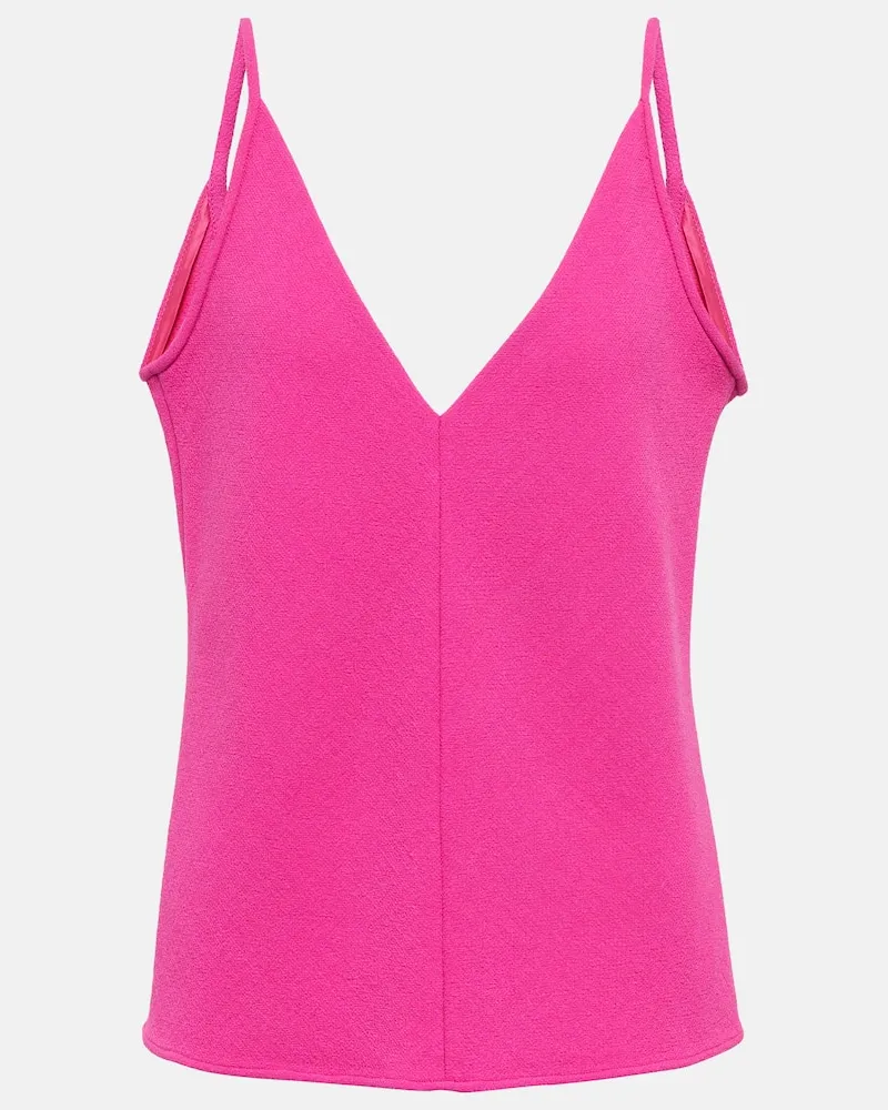 Gabriela Hearst Top Maria aus Woll-Crêpe Rosa