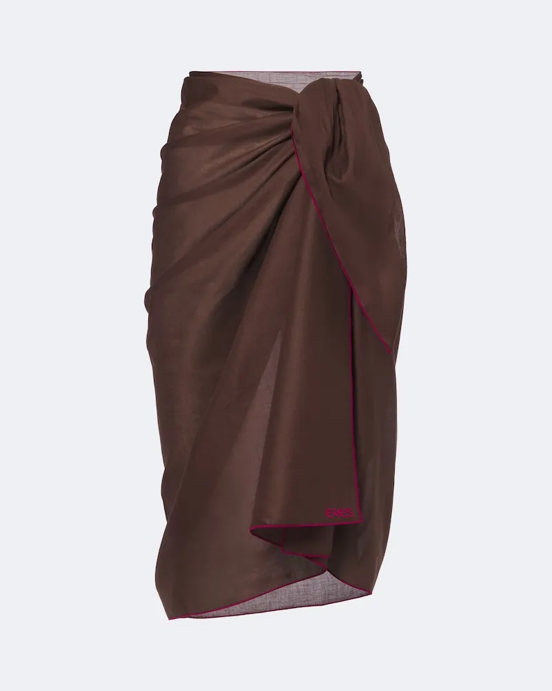 Eres Pareo Cabine aus Baumwolle Braun