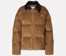 Daunenjacke aus Baumwoll-Cord