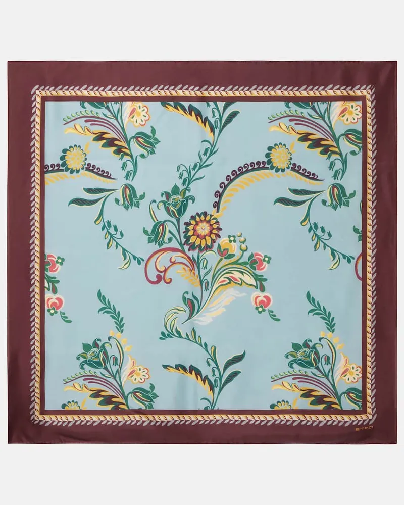 Etro Bedrucktes Tuch aus Seide Multicolor
