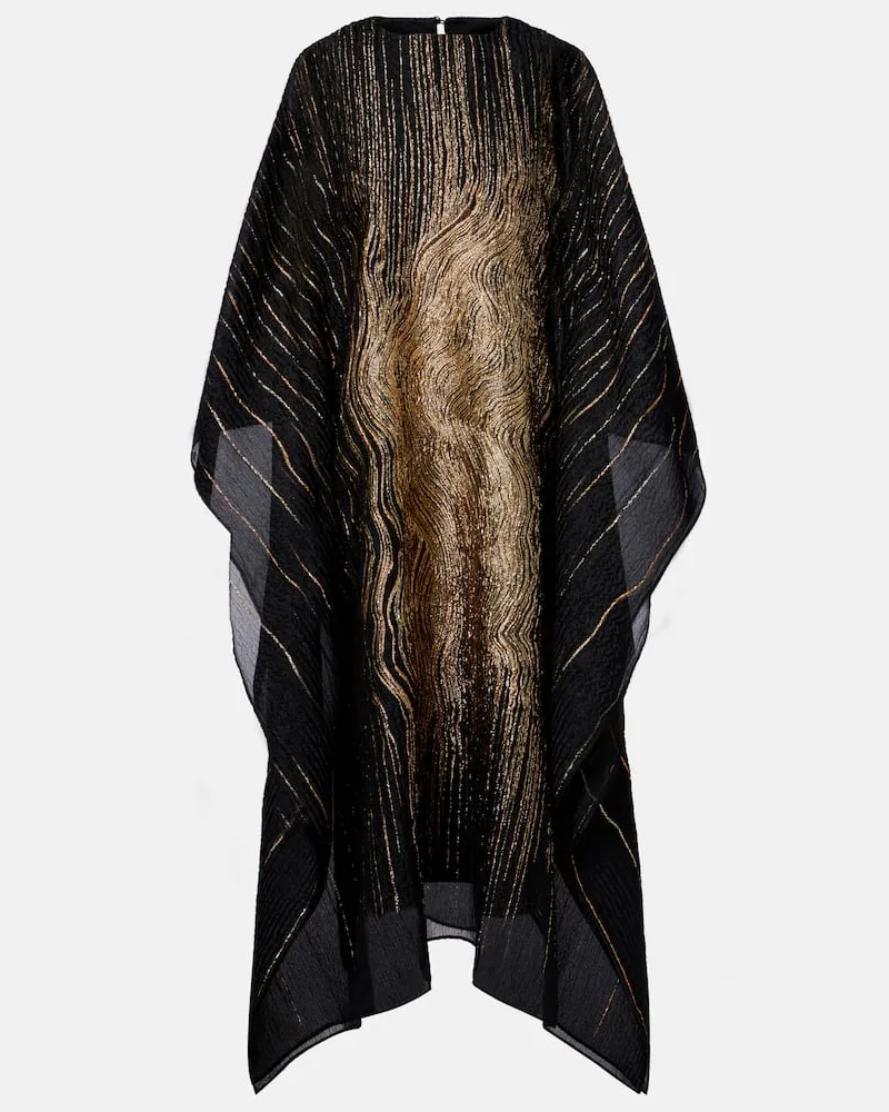 Taller Marmo Kaftan Venice aus Fil Coupé Schwarz