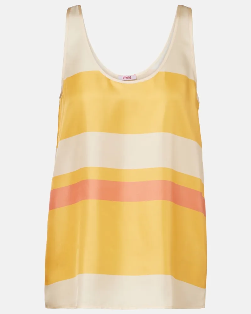 Eres Top Sorbets aus Seiden-Twill Orange
