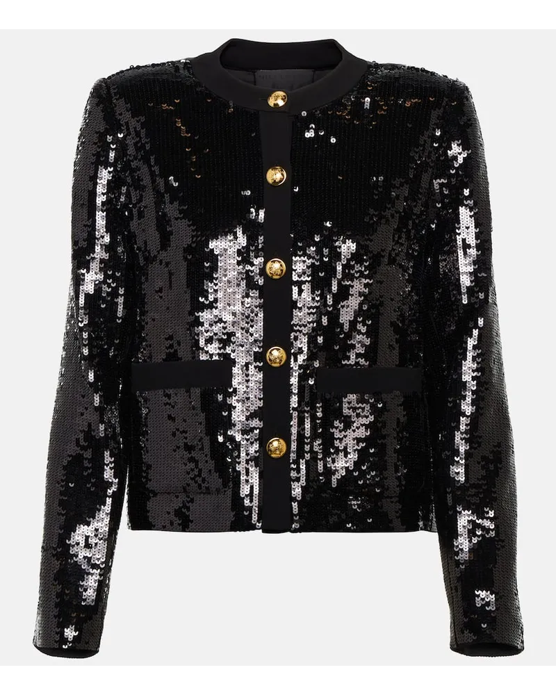 Nili Lotan Jacke Katherine mit Pailletten Schwarz