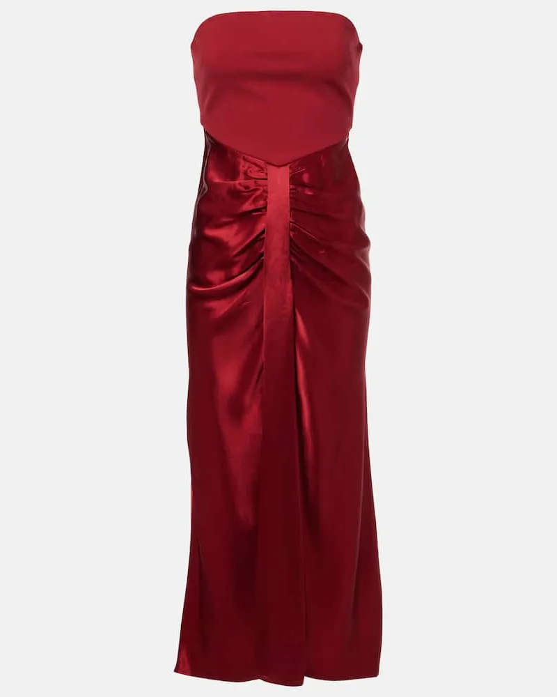 STAUD Robe Wayfaring mit Satin Rot