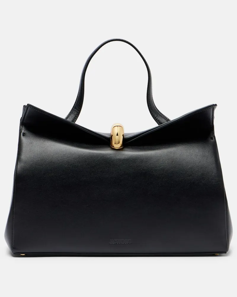 Jacquemus Henkeltasche Valerie Small aus Leder Schwarz