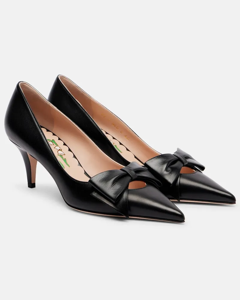 Valentino Garavani Pumps Bowow 65 aus Leder Schwarz