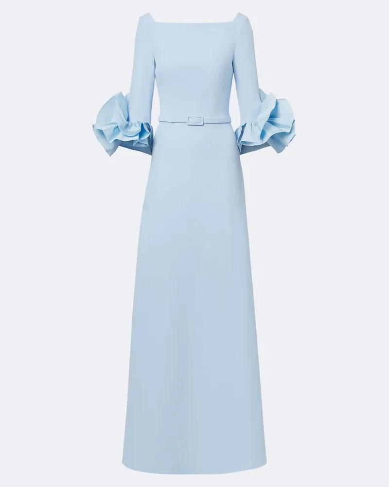 Safiyaa Robe Belisa aus Crêpe Blau