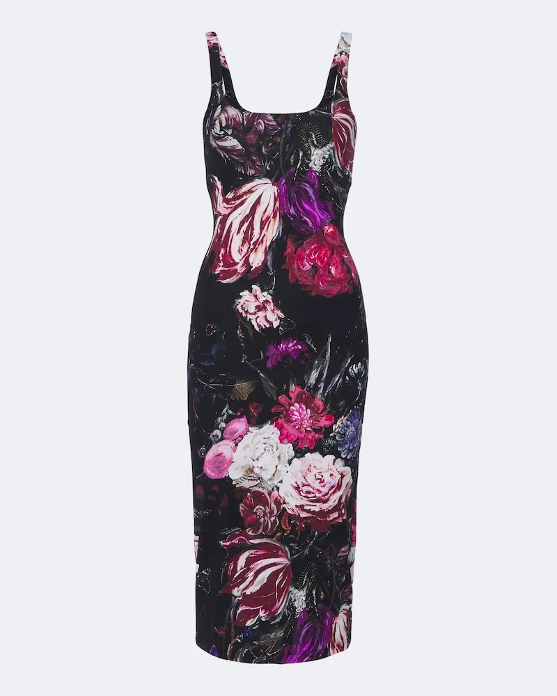 Roberto Cavalli Midikleid Multicolor