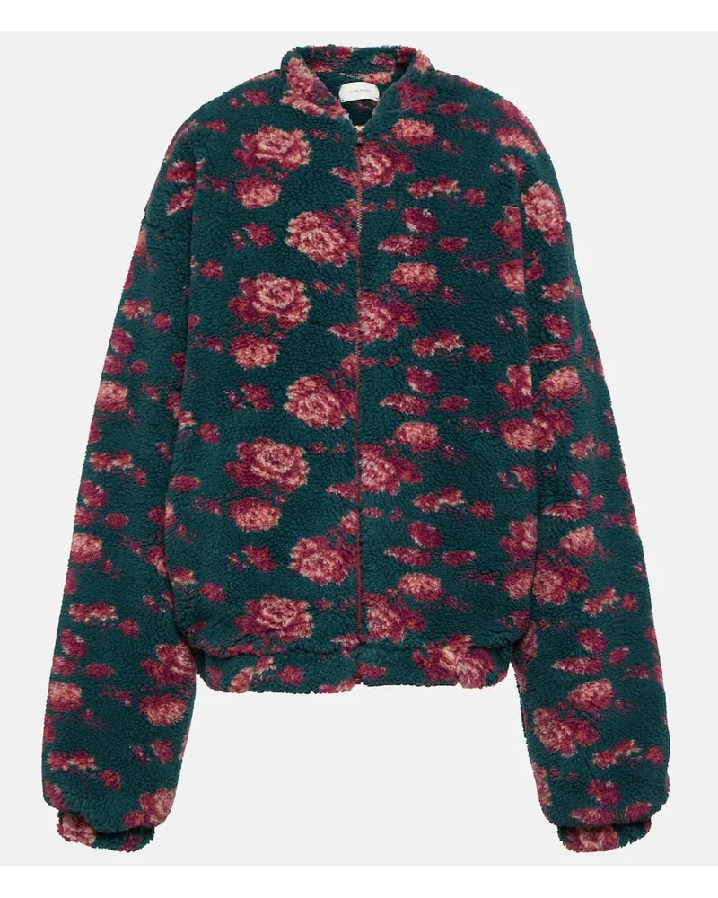 Magda Butrym Jacke aus Teddyfleece Multicolor
