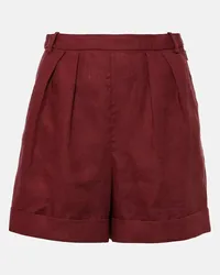 Loro Piana Shorts aus Leinen Braun