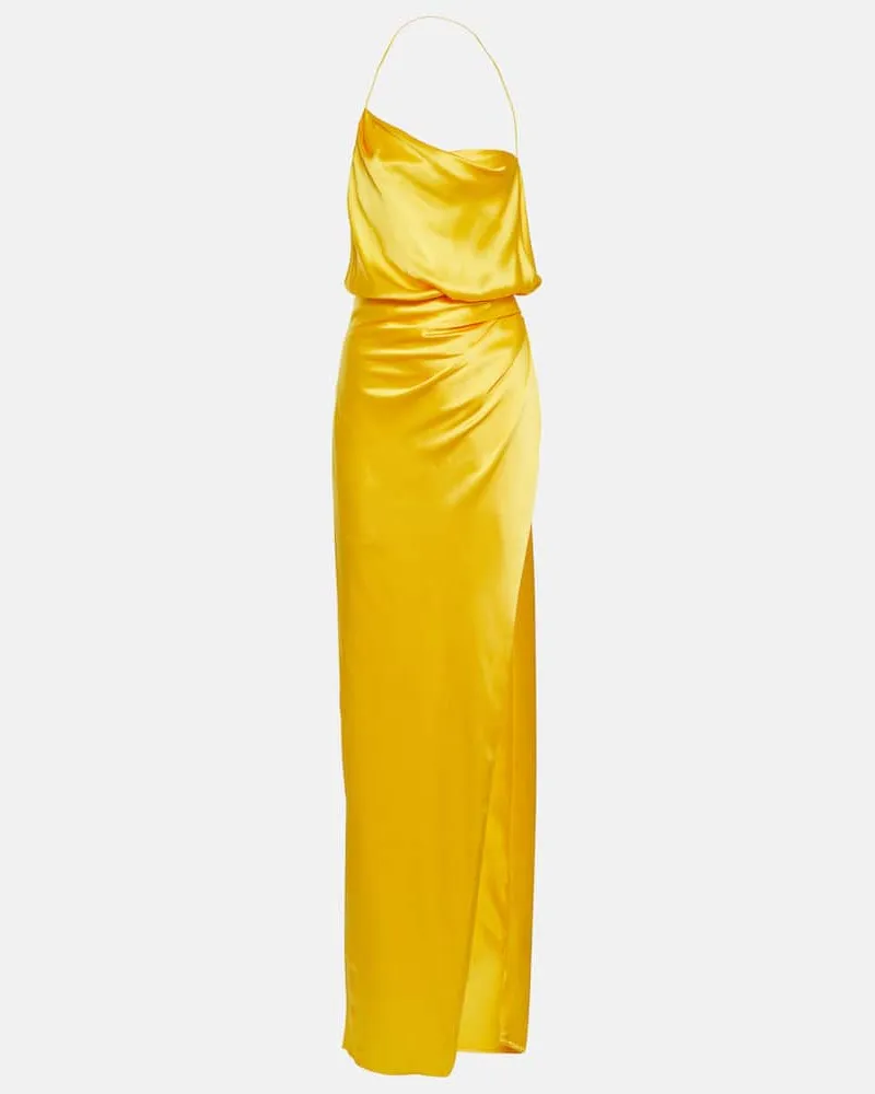 The Sei Robe aus Seide Gelb