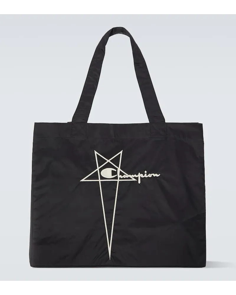 Rick Owens Tote aus Nylon Schwarz