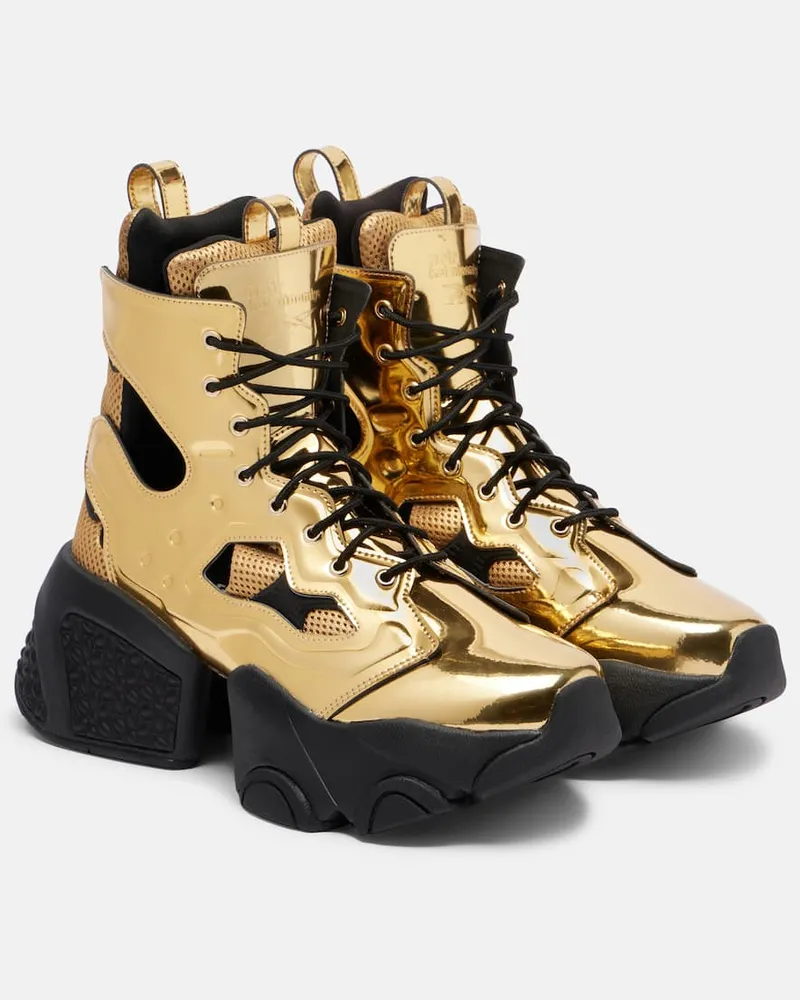 Noir Kei Ninomiya Schnürstiefel Gold