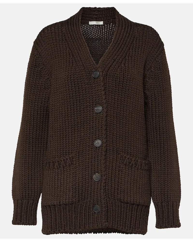 The Row Cardigan Evesham aus Wolle Braun