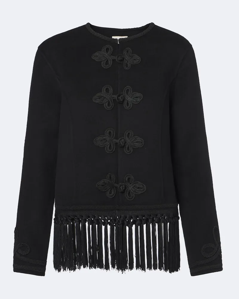 RIXO Jacke Inga aus einem Wollgemisch Schwarz