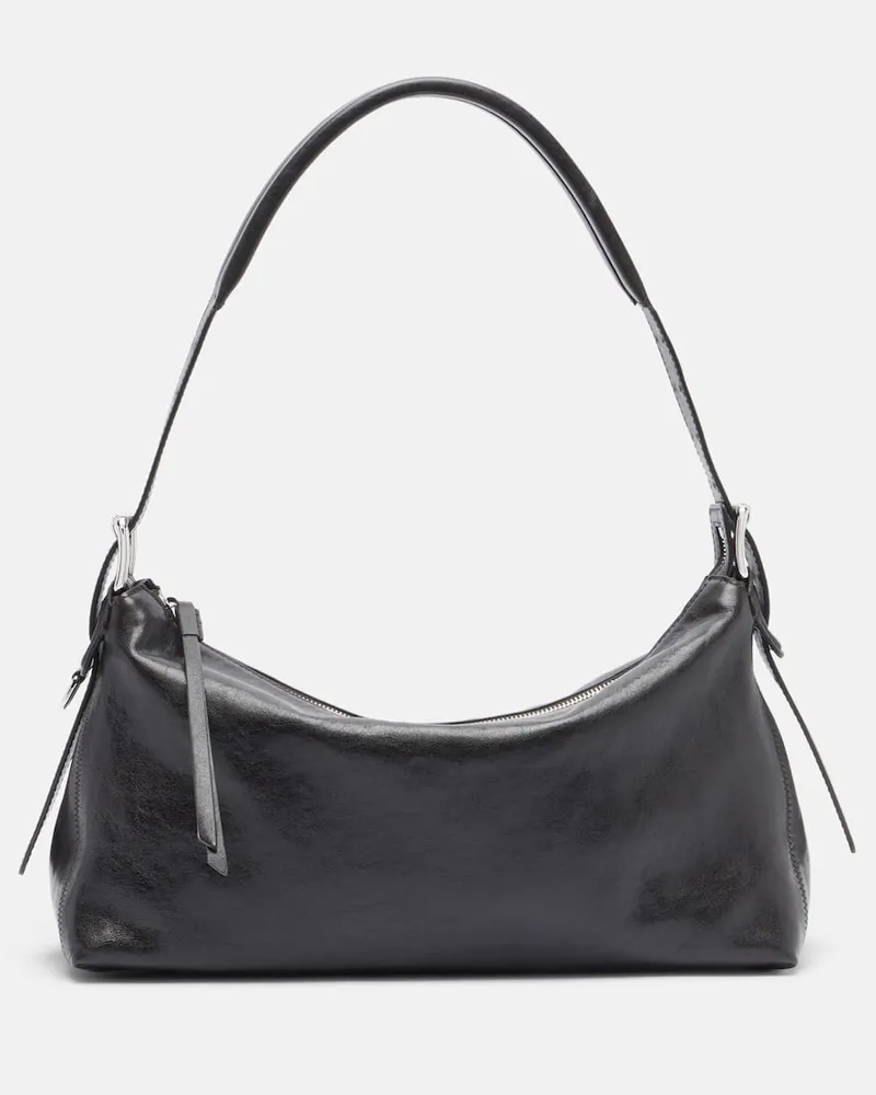 Christophe Lemaire Schultertasche Belted aus Leder Braun