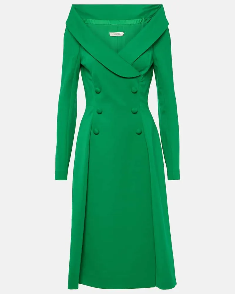 Dorothee Schumacher Off-Shoulder-Midikleid Grün