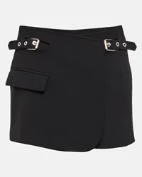 Dion Lee High-Rise-Minirock Interlock Schwarz