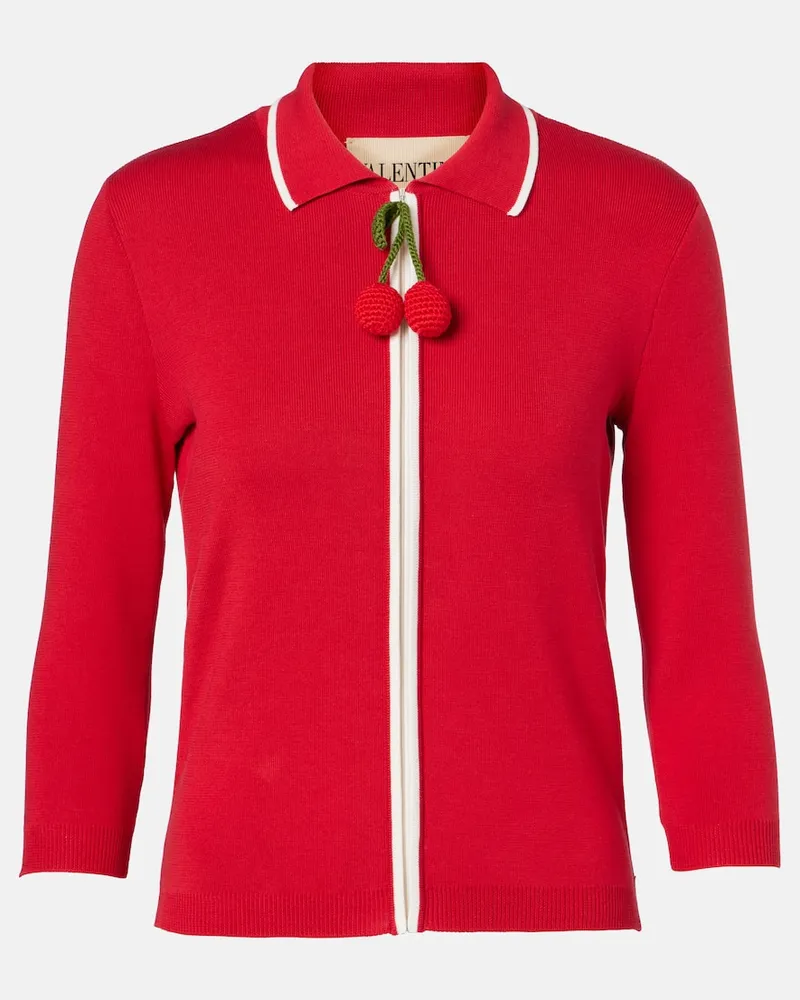 Valentino Garavani Jacke aus Baumwolle Rot