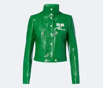 Courrèges Cropped-Jacke aus Vinyl