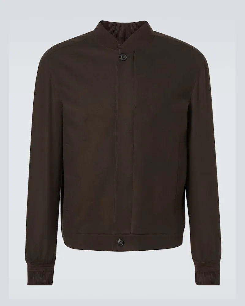 Ermenegildo Zegna Jacke Elements aus Kaschmir Braun