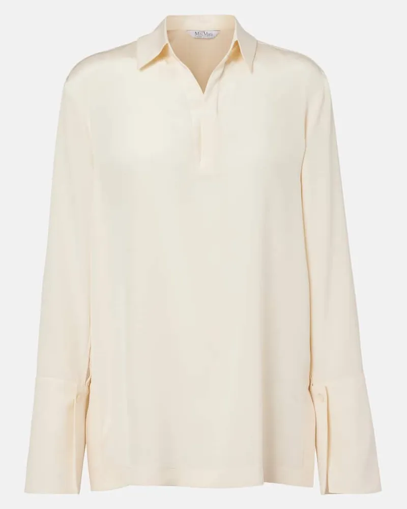 Max Mara Hemd Dover aus Cady Weiß