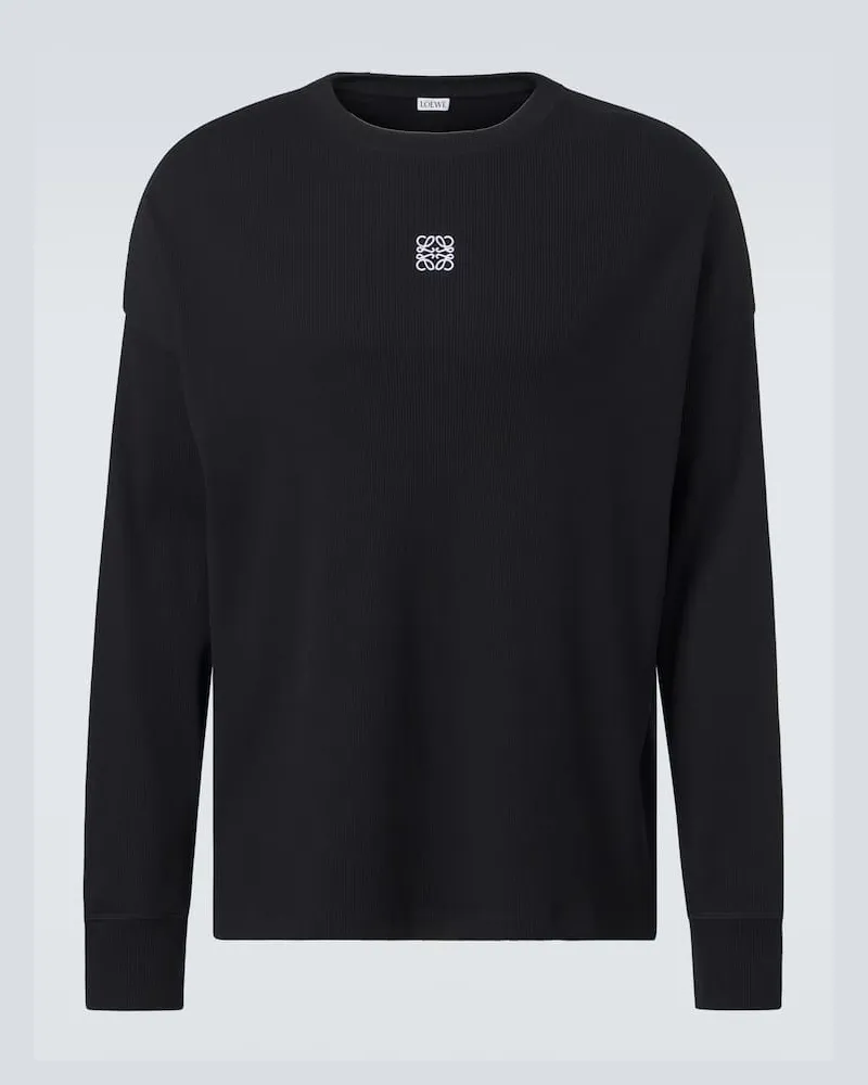 Loewe Longsleeve Anagram aus Baumwolle Schwarz