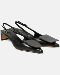 Jacquemus Slingback-Pumps Les Slingbacks Duelo aus Leder Schwarz