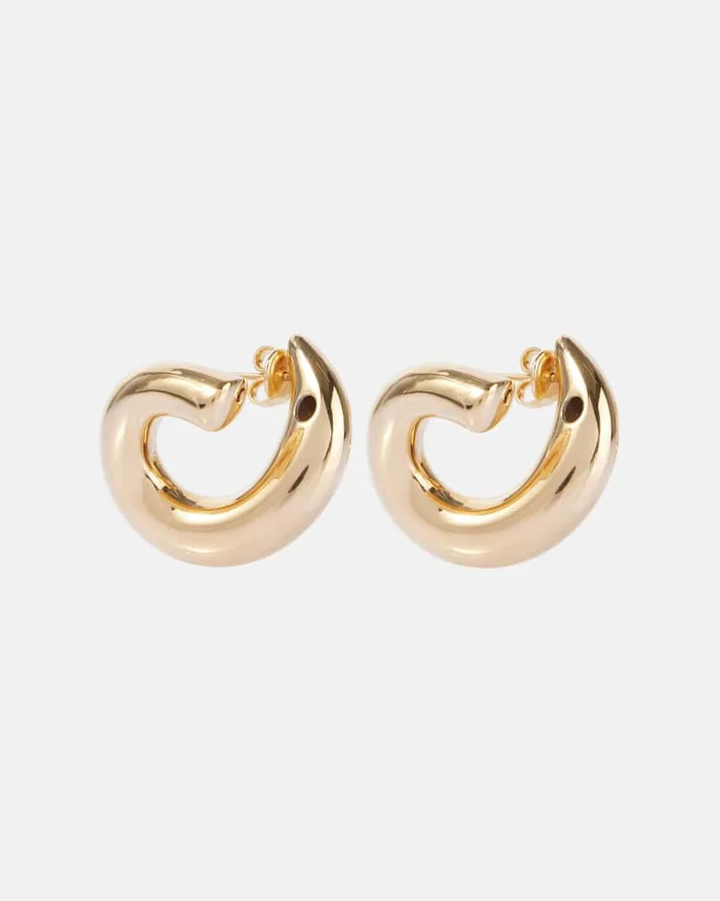 Bottega Veneta Ohrringe Sardine aus Sterlingsilber, 18kt vergoldet Gold