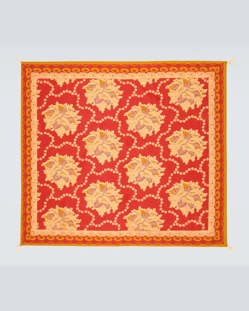 BODE Tuch Coral Bells aus Seide Rot