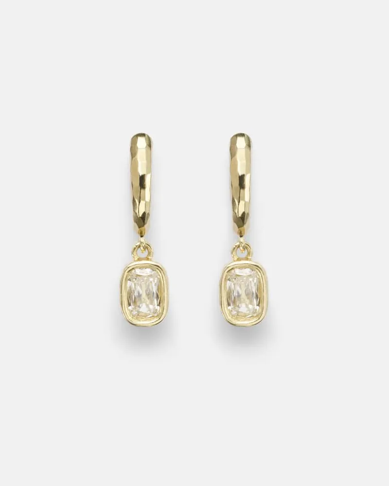 Octavia Elizabeth Ohrringe Hidden Gem aus 18kt Gelbgold mit Diamanten Gold