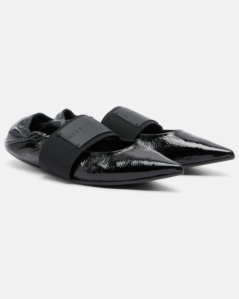 Givenchy Ballerinas Crush aus Leder Schwarz