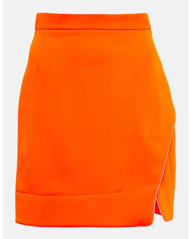 Vivienne Westwood High-Rise-Minirock aus Crepe Orange