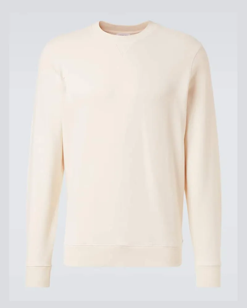 Sunspel Sweatshirt aus Baumwolle Beige