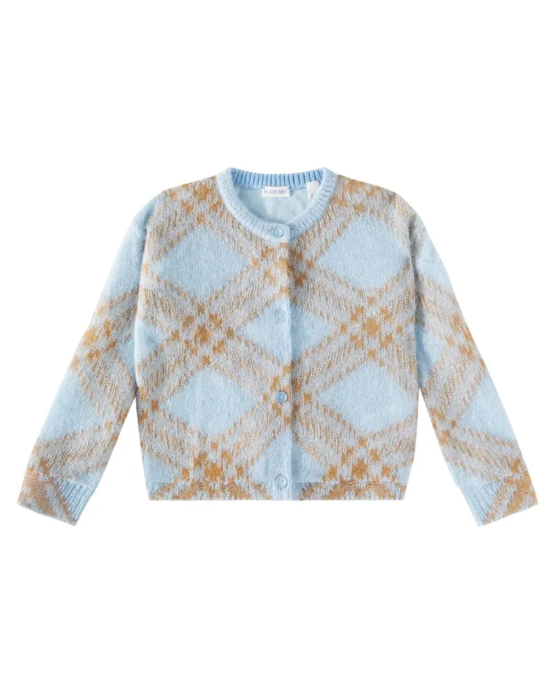 Burberry Cardigan KG5 Bethane aus einem Mohairgemisch Blau