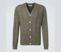 Cardigan aus Leinen und Baumwolle