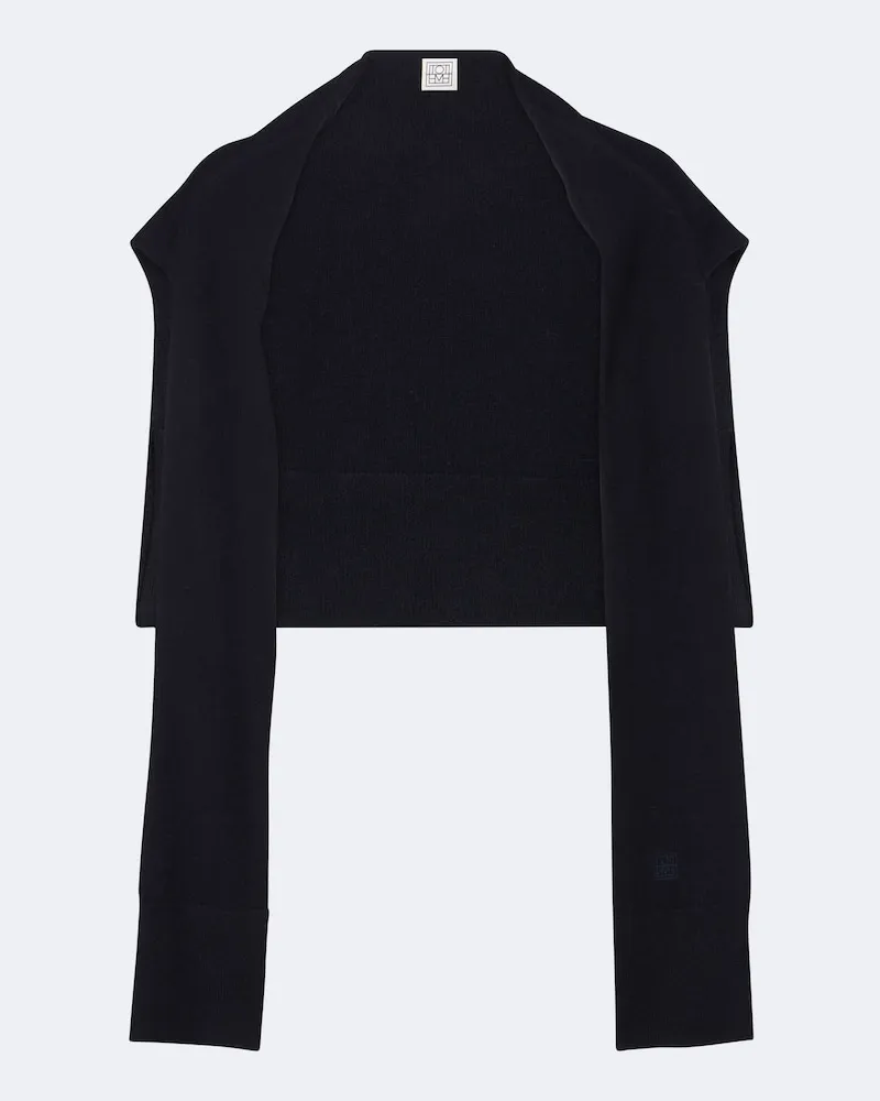 Totême Schal Sleeve aus Kaschmir Blau